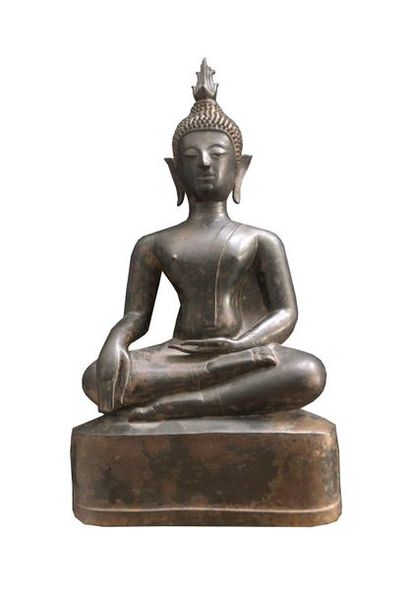 null BOUDDHA
Bronze, Asie du Sud-Est
43.5 cm - 16 3/4 in.