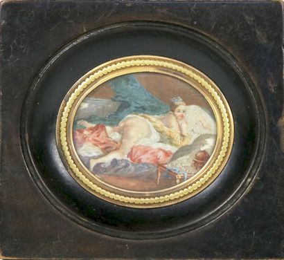 d'après François BOUCHER (1703 - 1790) d'après François BOUCHER (1703 - 1790)

L'Odalisque



miniature... Gazette Drouot