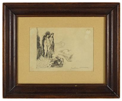 Gustave Moreau (1826 – 1898) Gustave Moreau (1826 – 1898) – Dessin préparatoire Les... Gazette Drouot
