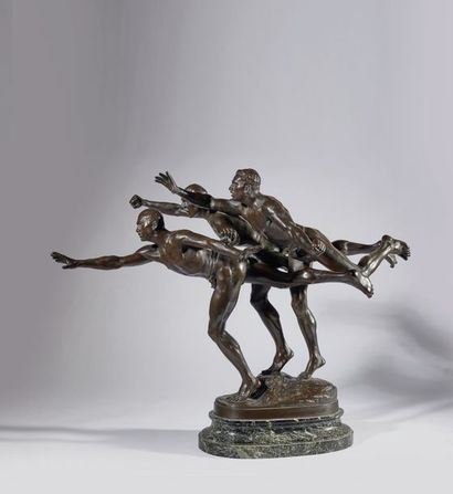 null Alfred BOUCHER (1850-1934)

Au but

Épreuve d’édition en bronze patiné, fonte...