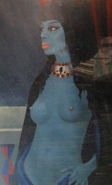 Félix LABISSE La femme bleue Lithographie en couleurs, justifiée 133 / 150 65 x 42...