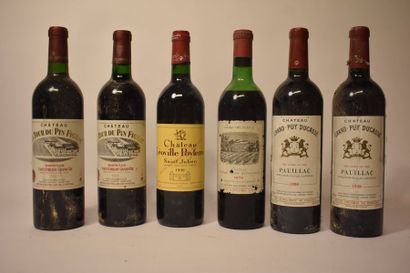 null 1 bouteille Château Duhart-Milon domaines de Rothschild, Pauillac, 1970 (mi-épaule).

2...