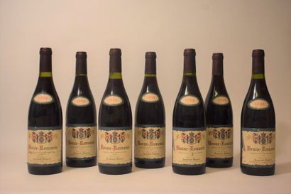 null 7 bouteilles Domaine Armand Hubert, Vosne-Romanée, 1999.