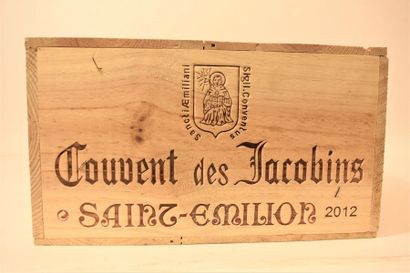 null 12 bouteilles Château Couvent des Jacobins, Saint-Émilion Grand Cru, 2012. ...