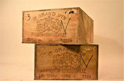 null 12 bouteilles Château Pichon-Longueville Baron, 2e Cru classé, Pauillac, 19...
