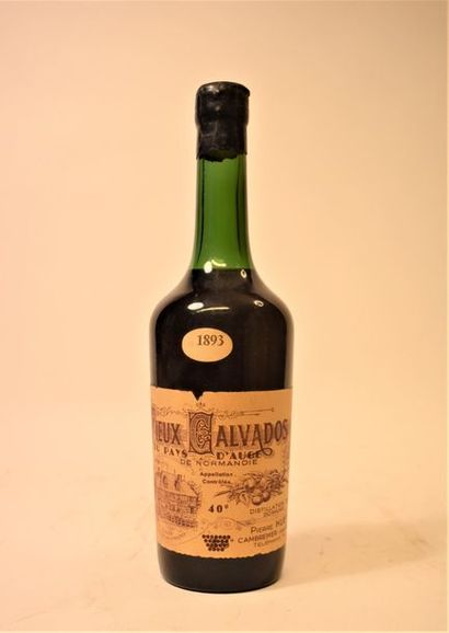 null 1 bouteille de Calvados, Pierre Huet, 1893.