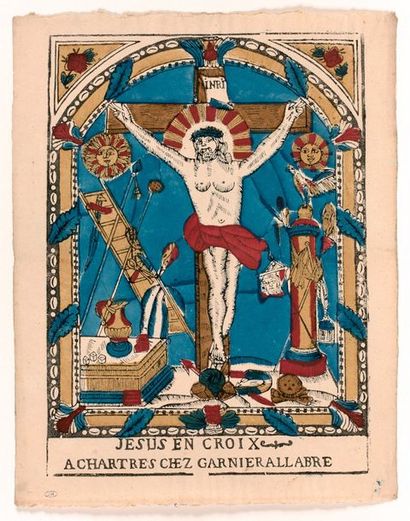 null IMAGERIE POPULAIRE (XVIIIe siècle)

Chartres : Jésus en croix

A Chartres, chez...
