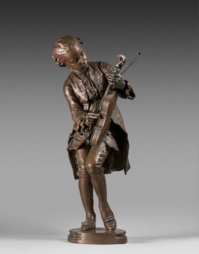 null Ernest BARRIAS (1841-1905)

Mozart

Épreuve en bronze à patine brune, signée...