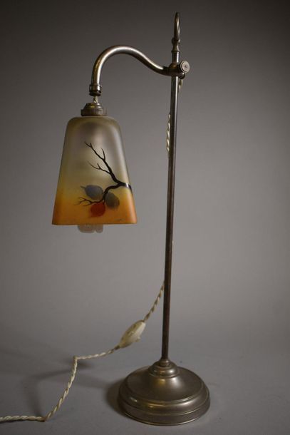 null LOT DE LAMPES ET VASES style Art nouveau en pâte de verre (LDV, Gallé Tip).