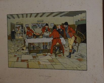 null Cecil ALDIN : The Hunt Breakfast et The Hunt Supper. Deux planches (piqûres).
Joint...