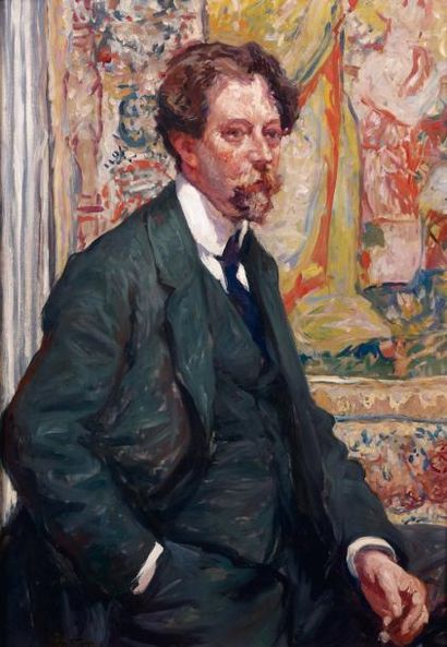 Émile Othon FRIESZ Portrait J. F. Eslander Huile sur toile signée en bas à gauche...