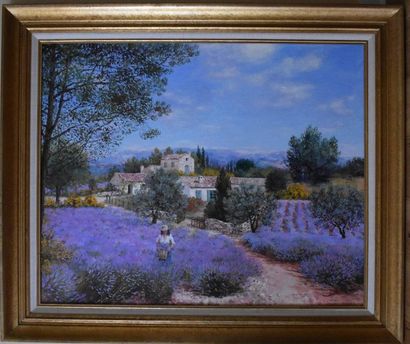Elisabeth FOURCADE (20th century): The Lavender...