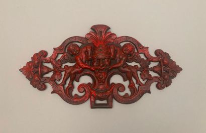 null Circus car decoration in cast iron painted red. 

Length 35 cm