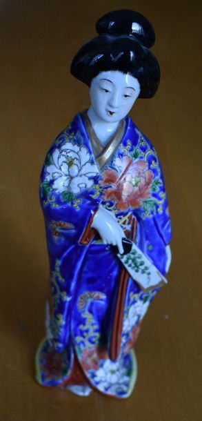 null FIGURINE en porcelaine : Geisha.