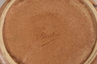 null Stoneware CUP signed DORLAC. Diam. 21 cm