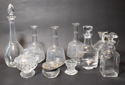 LOT OF various CARAFES including a SAINT...