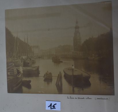 null FOUR framed BLACK AND WHITE prints: Holland including Amsterdam.