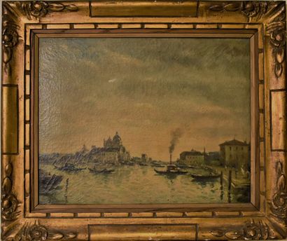  ITALIAN SCHOOL from the end of the 19th century: Venice. Canvas. Height. 29 - Width....