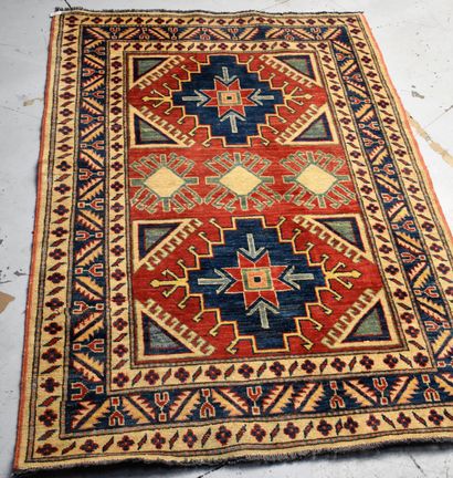 null TWO modern oriental rugs.