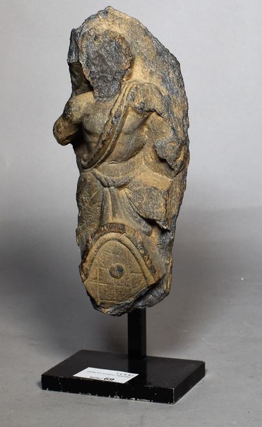 GANDHARA: Piece of a schist character (missing...