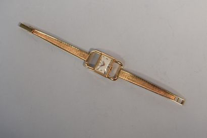 null JAEGER-LECOULTRE for HERMES: WATCH lady's bracelet in yellow gold (750), model...