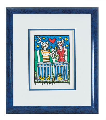 null James RIZZI (1950-2011)

Dinner date, 1995

Lithograph in colors. Justified...