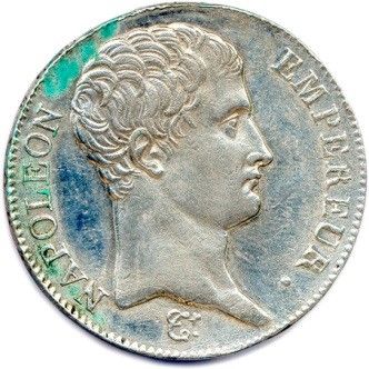 null NAPOLÉON Ier 1804-1814. 5 Francs argent (tête nue de l’empereur) an 13 (1804-1805)...