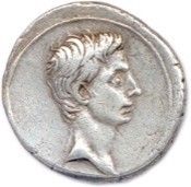null AUGUST 27 BC - 14 AD Her head naked on the right. R/. Venus Victrix standing...