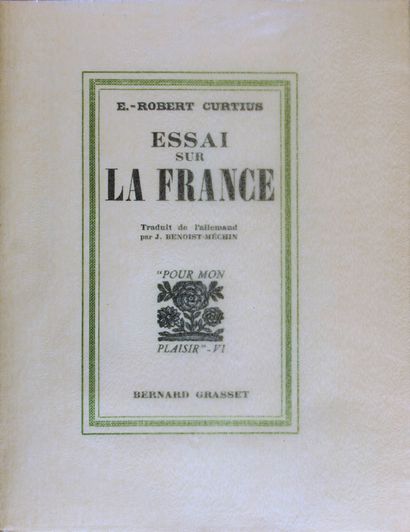 ROBERT CURTIUS (Ernst): Essay on France....