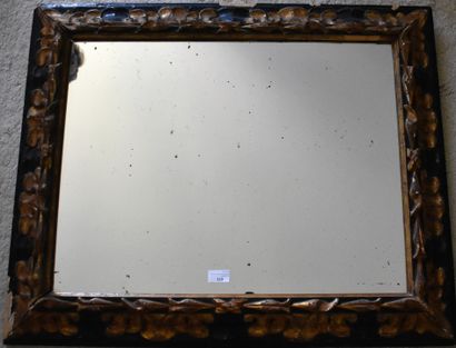 null 
Rectangular ice, black and gilded wood frame (accidents). Height 83 - Width...