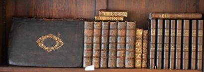 null LOT OF BOOKS in old bindings including one vol. in-folio Flavius Joseph (Amsterdam,...