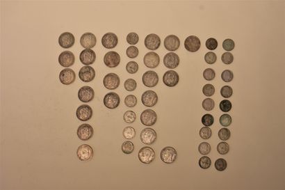 LOT de pièces démonétisées (France, Belgique,...
