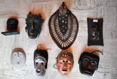 LOT OF EIGHT MASKS various (accidents of...