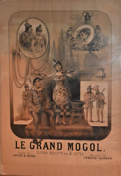 AFFICHE lithographique : Le Grand Mogol....