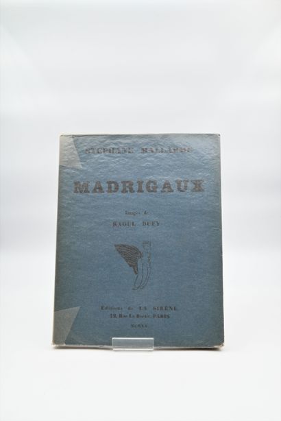 null MALLARMÉ (Stéphane). Madrigals. Images by Raoul Dufy. P., Éd. de la Sirène,...