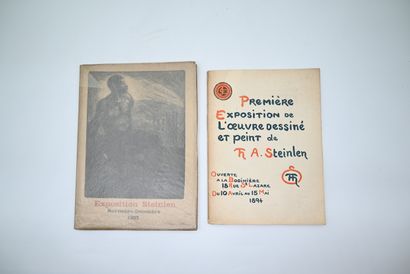 null STEINLEN (Exposition d’ouvrages peints, dessinés ou gravés par). P., Pelletan,...