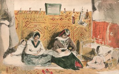  DELACROIX (Eug.). Le voyage de Eugène Delacroix au Maroc. Fac-similé de l’album...