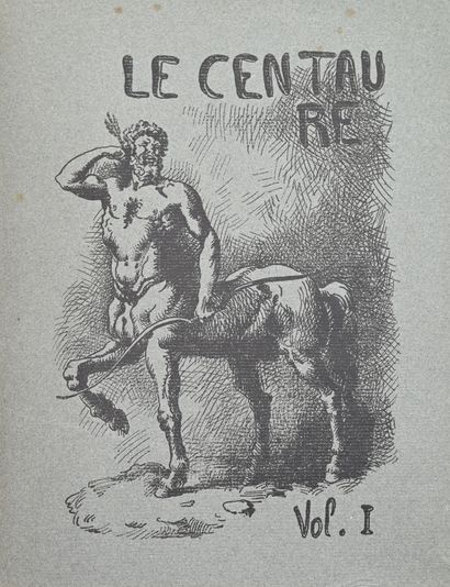 null CENTAURE (Le). P., 1896. 2 vols. small in-4, ed. card. perc. v., untrimmed,...
