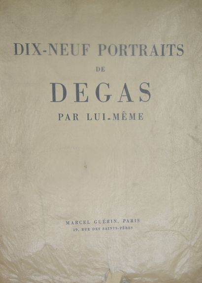 null DEGAS. Quatre-vingt-dix-huit reproductions signées par Degas (Peintures, Pastels,...