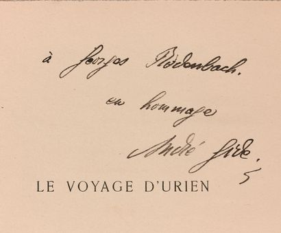 null 
GIDE (André) - DENIS (Maurice) Le Voyage d'Urien. Paris, Librairie de l'Art...