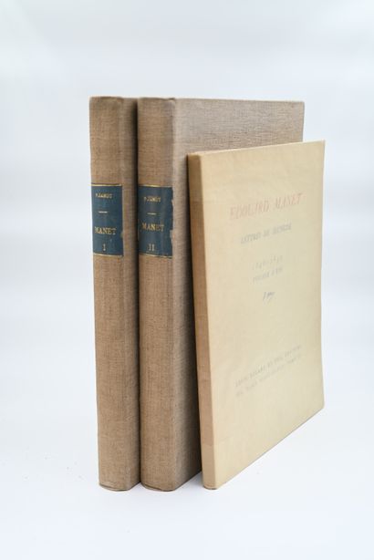  JAMOT (P.) et WILDENSTEIN (G.). Manet. Introd. et catalogue critique. P., Les beaux-Arts,...