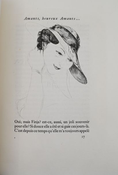 null LARBAUD (V.). Lovers, Happy Lovers... P., Les Exemplaires, 1932. In-8 paperback,...