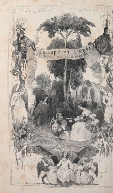 null BEAUVOIR (R.de). La Cape et l'Epée, with a steel engraving by C. Nanteuil. P.,...