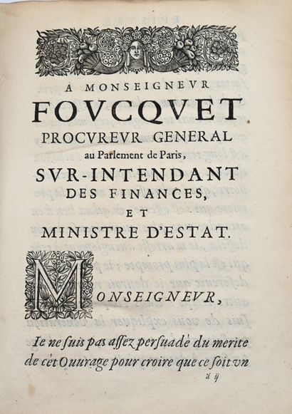 null BRÉBEUF (G. DE). Poësies diverses. A Paris, chez A. de Sommaville, 1658. In-4,...