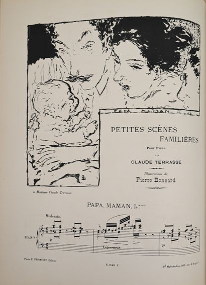null TERRASSE (Claude). Petites scènes familières for piano. Paris, E. Fromont, s.d....
