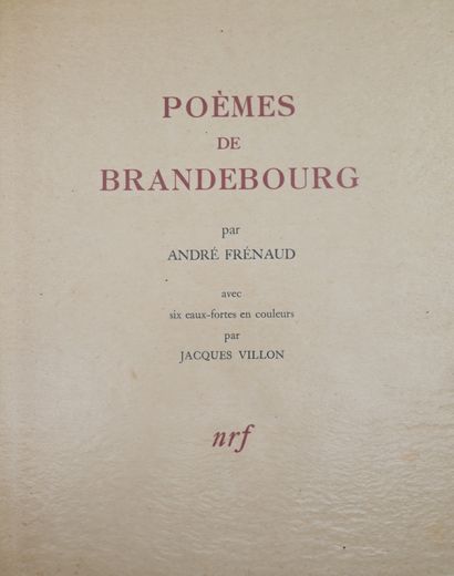 null FRÉNAUD (A.). Poems from Brandenburg. With six coloured engraved compositions...