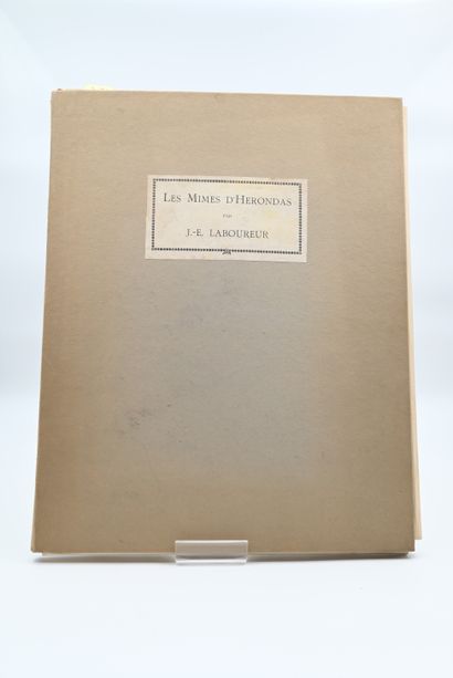 null LABOUREUR (J.-É.). The Mimes of Herondas. Nantes, chez l'artiste, 1910. (S....