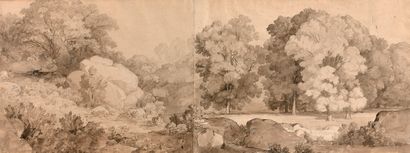 null Attributed to Eugène-Ferdinand BUTTURA (1812-1852)

Two landscapes

One annotated...