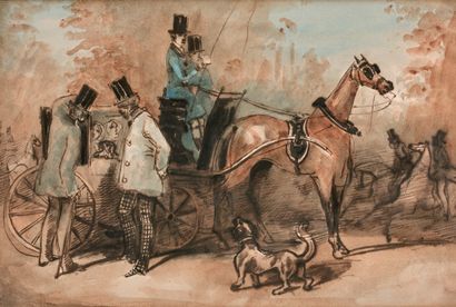 null Constantin GUYS (1802-1892)

The Meeting in the Wood

Black ink and watercolour.

Height...