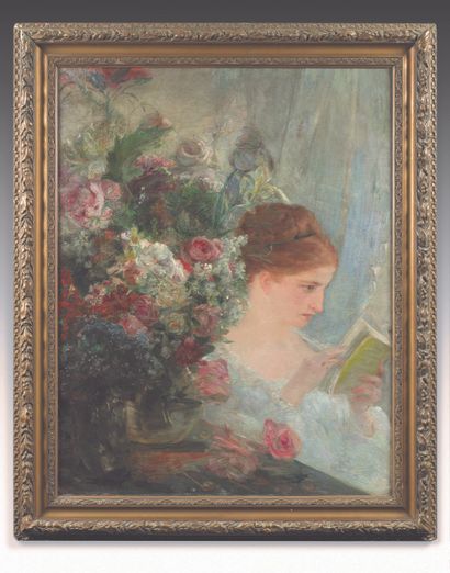 Marie BRACQUEMOND (1841-1916) 
Woman reading...